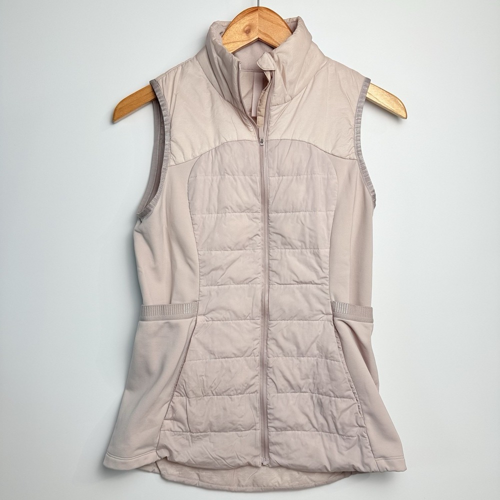 Lululemon Down For It All Vest Women's 6 Pale Lavender PrimaLoft Goose Down $148
